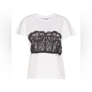 Alexander McQueen Lace Corset T-Shirt